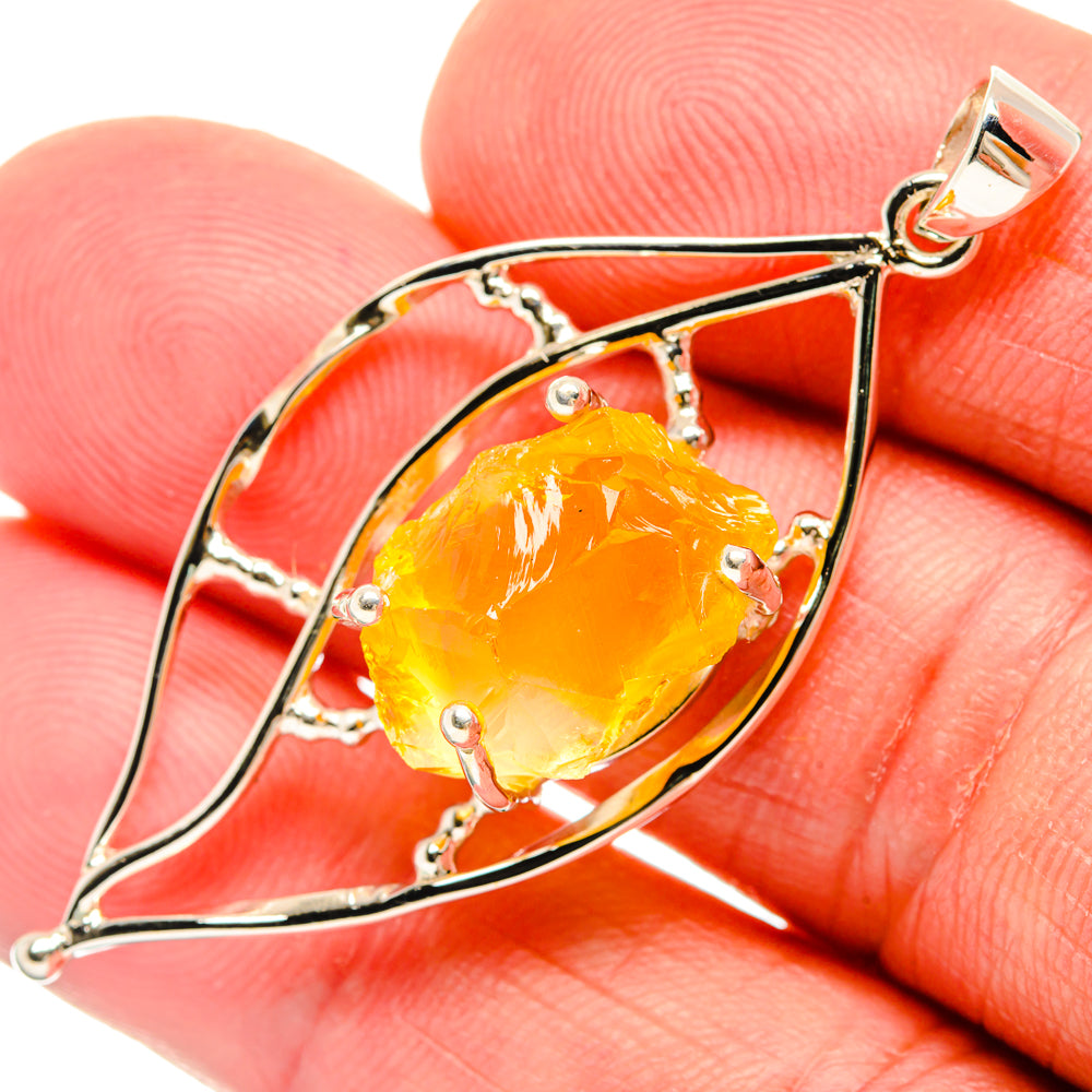 Citrine Pendants handcrafted by Anasilvercos - PD28042