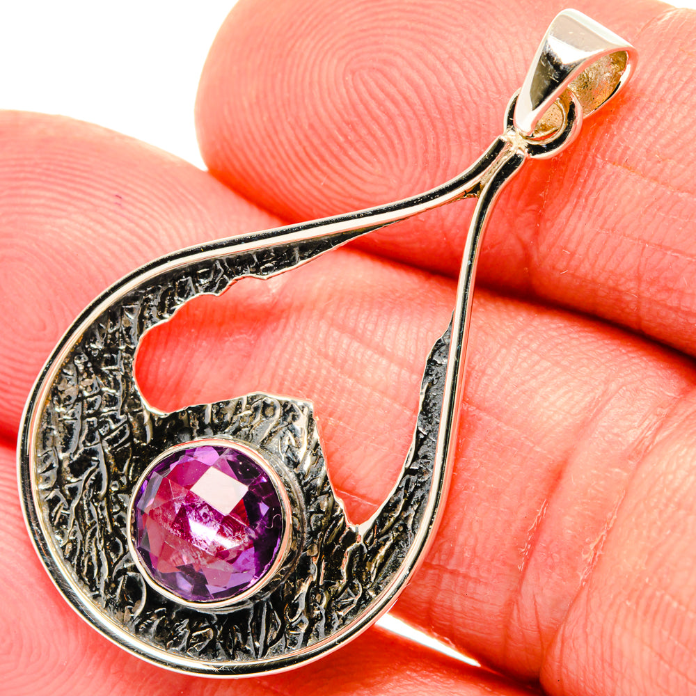 Amethyst Pendants handcrafted by Anasilvercos - PD28054