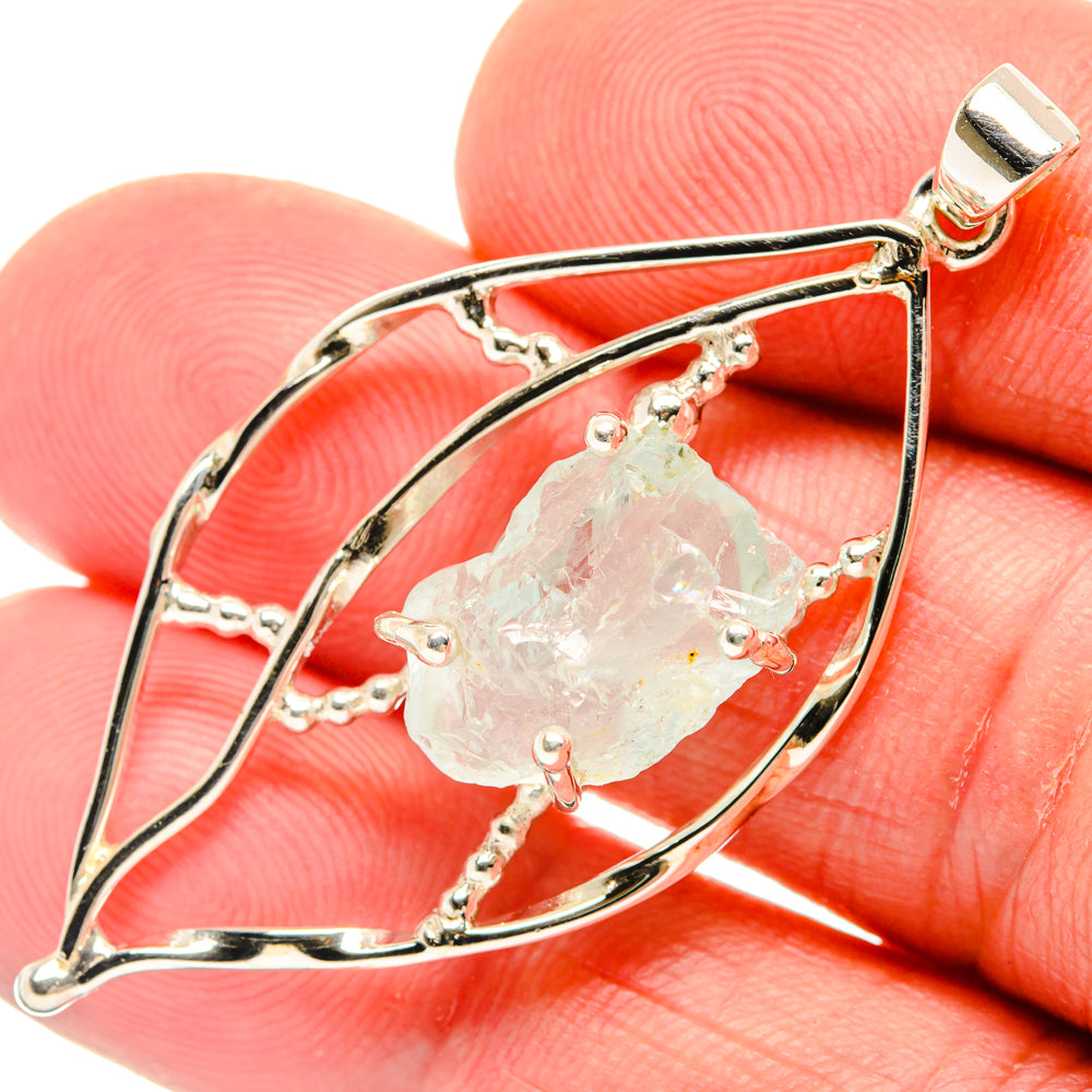 Aquamarine Pendants handcrafted by Anasilvercos - PD28055