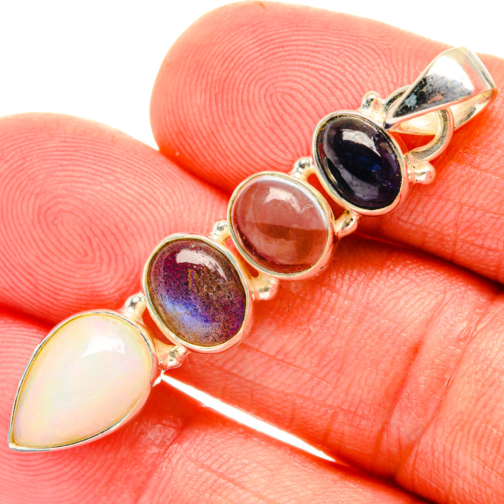 Ethiopian Opal Pendants handcrafted by Anasilvercos - PD28073