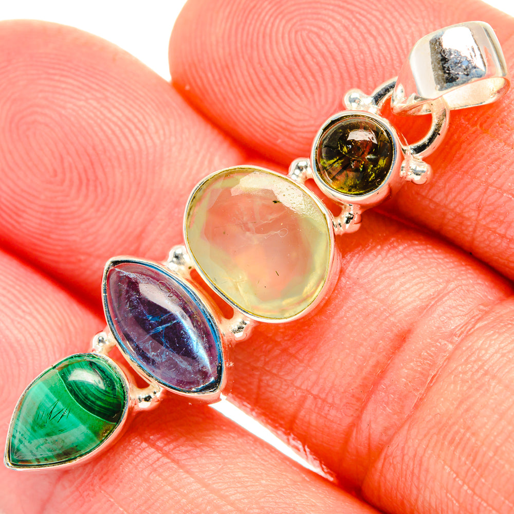 Prehnite Pendants handcrafted by Anasilvercos - PD28079