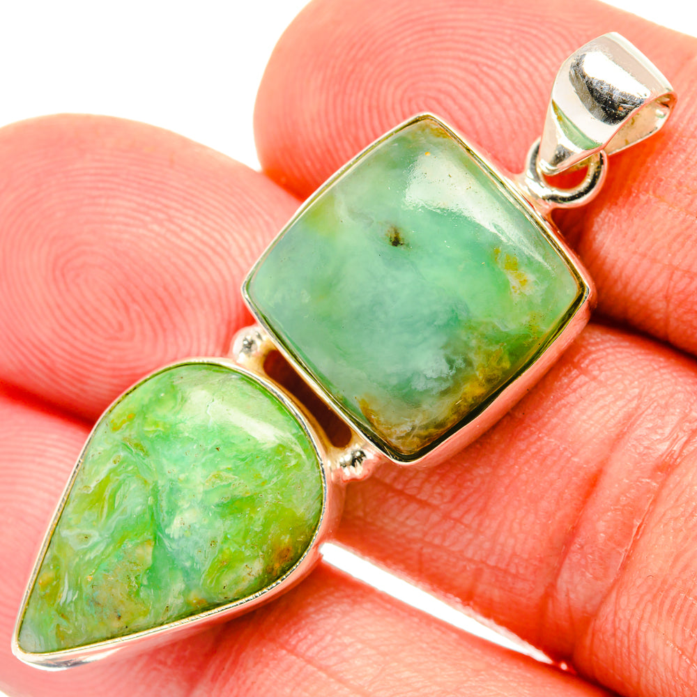 Peruvian Opal Pendants handcrafted by Anasilvercos - PD28080