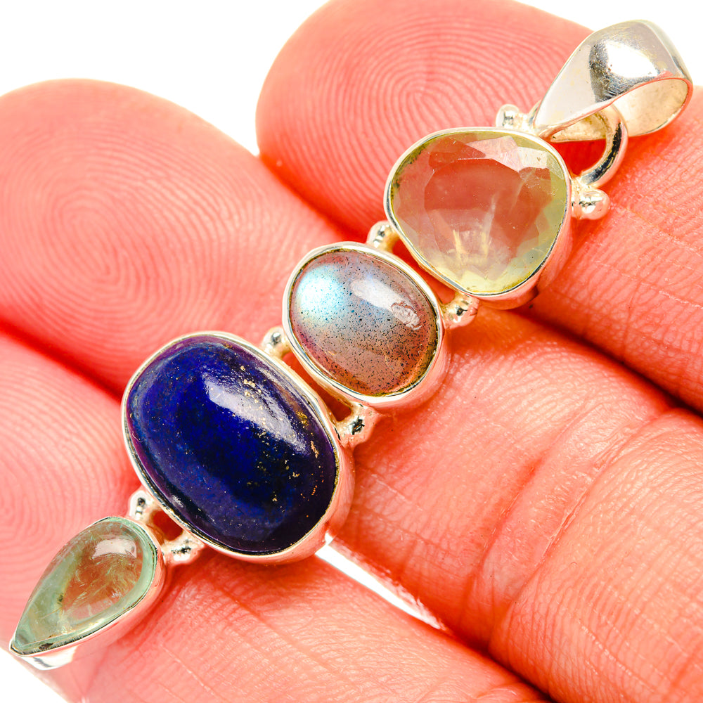 Lapis Lazuli Pendants handcrafted by Anasilvercos - PD28083
