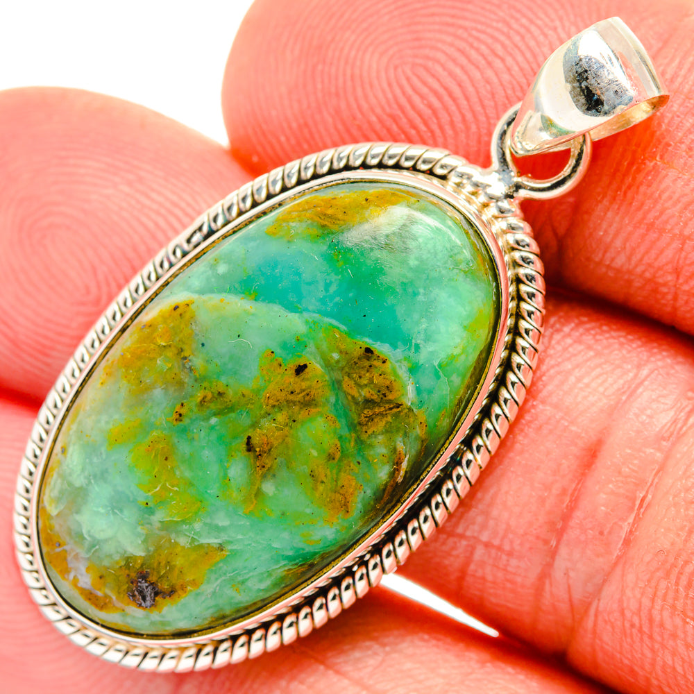Peruvian Opal Pendants handcrafted by Anasilvercos - PD28084