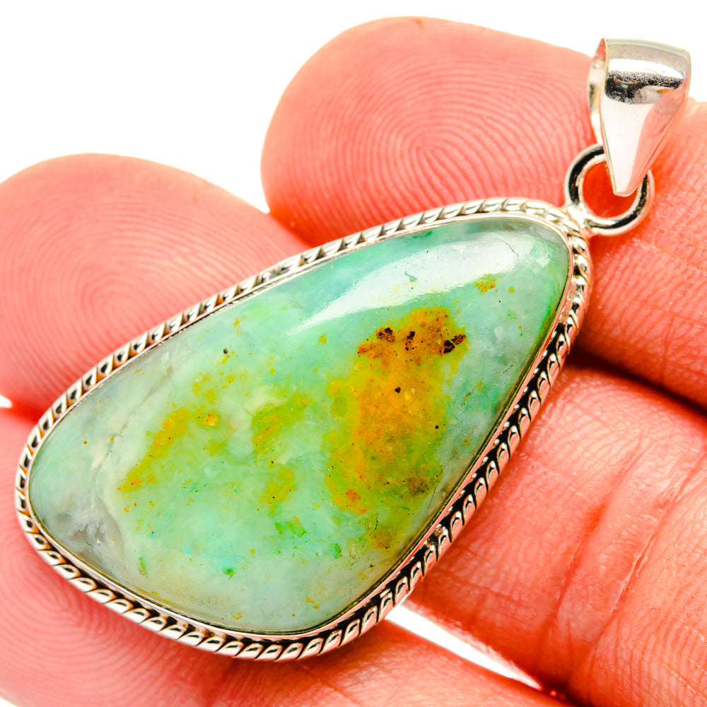 Peruvian Opal Pendants handcrafted by Anasilvercos - PD28088