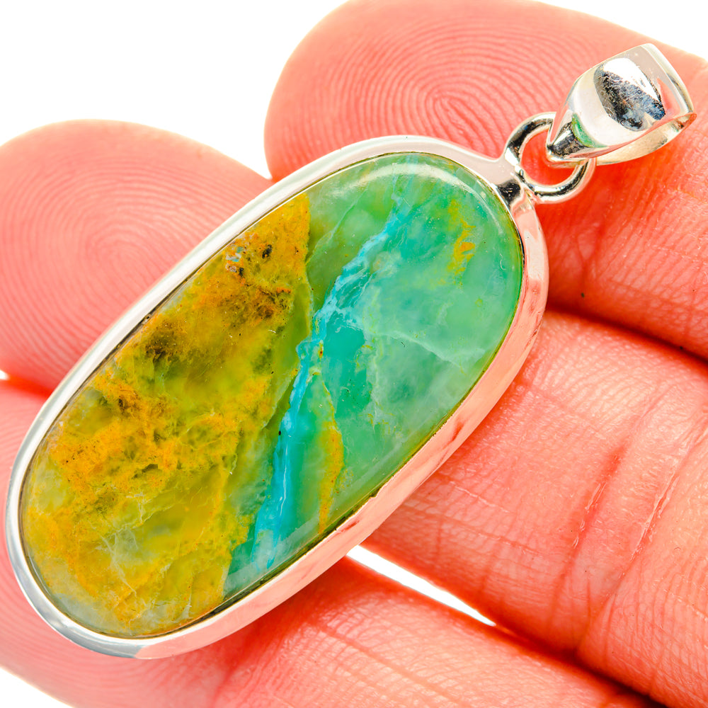 Peruvian Opal Pendants handcrafted by Anasilvercos - PD28102