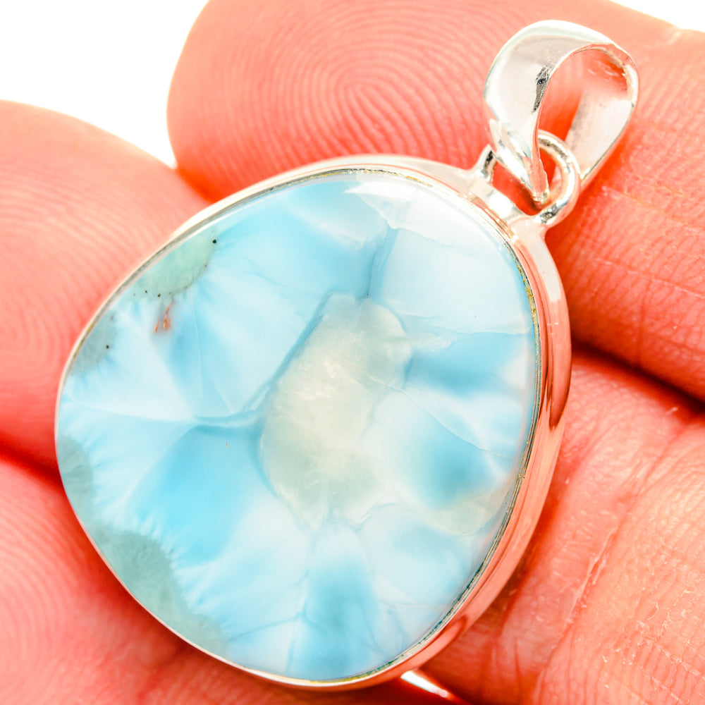 Larimar Pendants handcrafted by Anasilvercos - PD28187