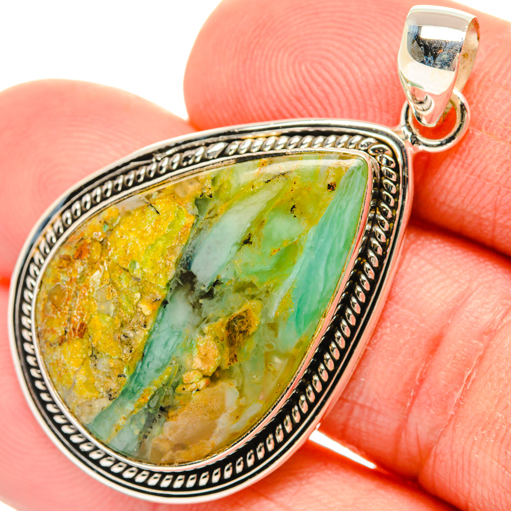 Peruvian Opal Pendants handcrafted by Anasilvercos - PD28189