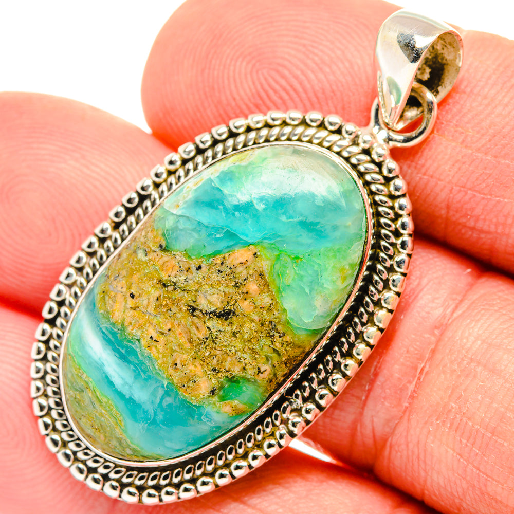 Peruvian Opal Pendants handcrafted by Anasilvercos - PD28190