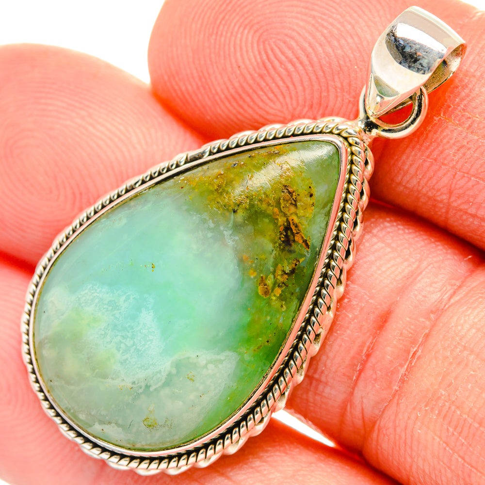 Peruvian Opal Pendants handcrafted by Anasilvercos - PD28191