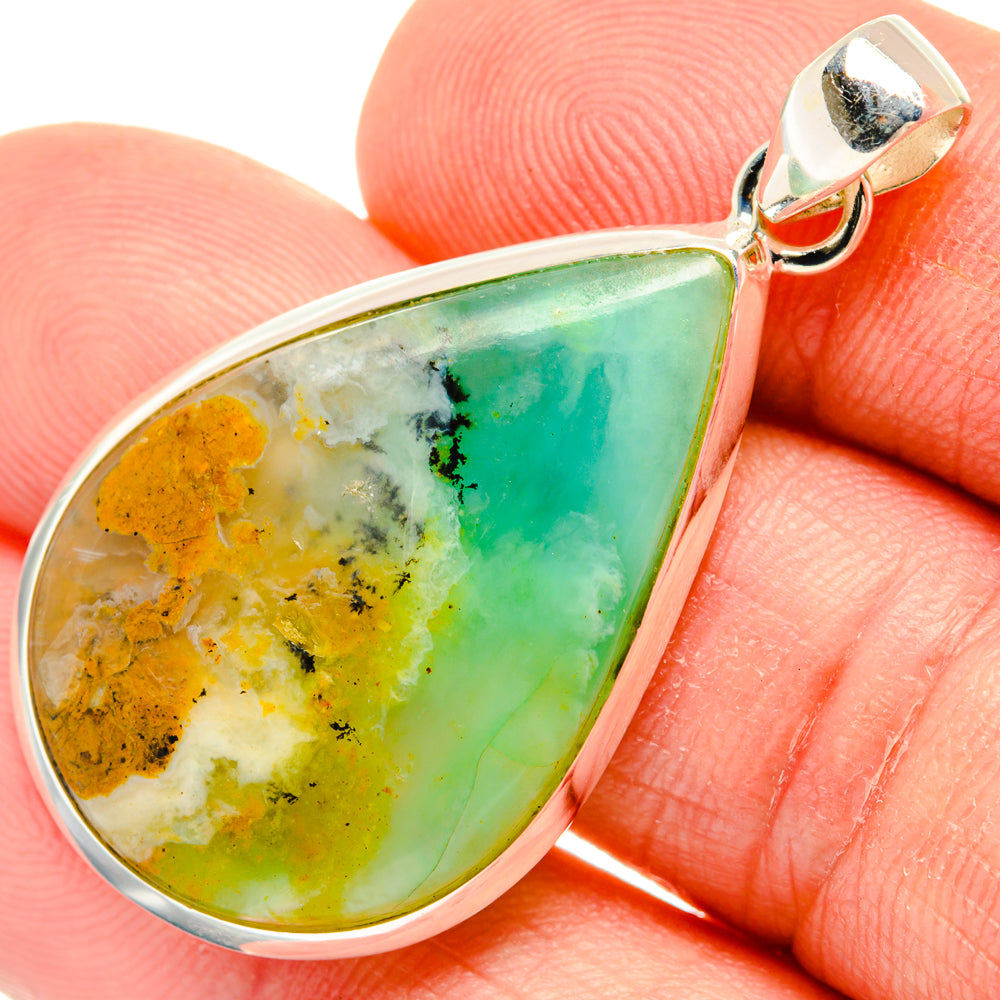 Peruvian Opal Pendants handcrafted by Anasilvercos - PD28192