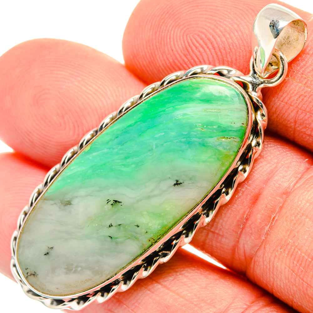 Peruvian Opal Pendants handcrafted by Anasilvercos - PD28193