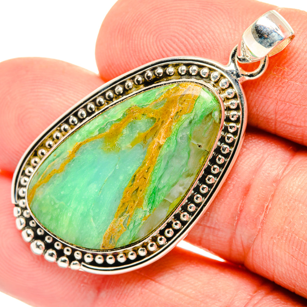 Peruvian Opal Pendants handcrafted by Anasilvercos - PD28194