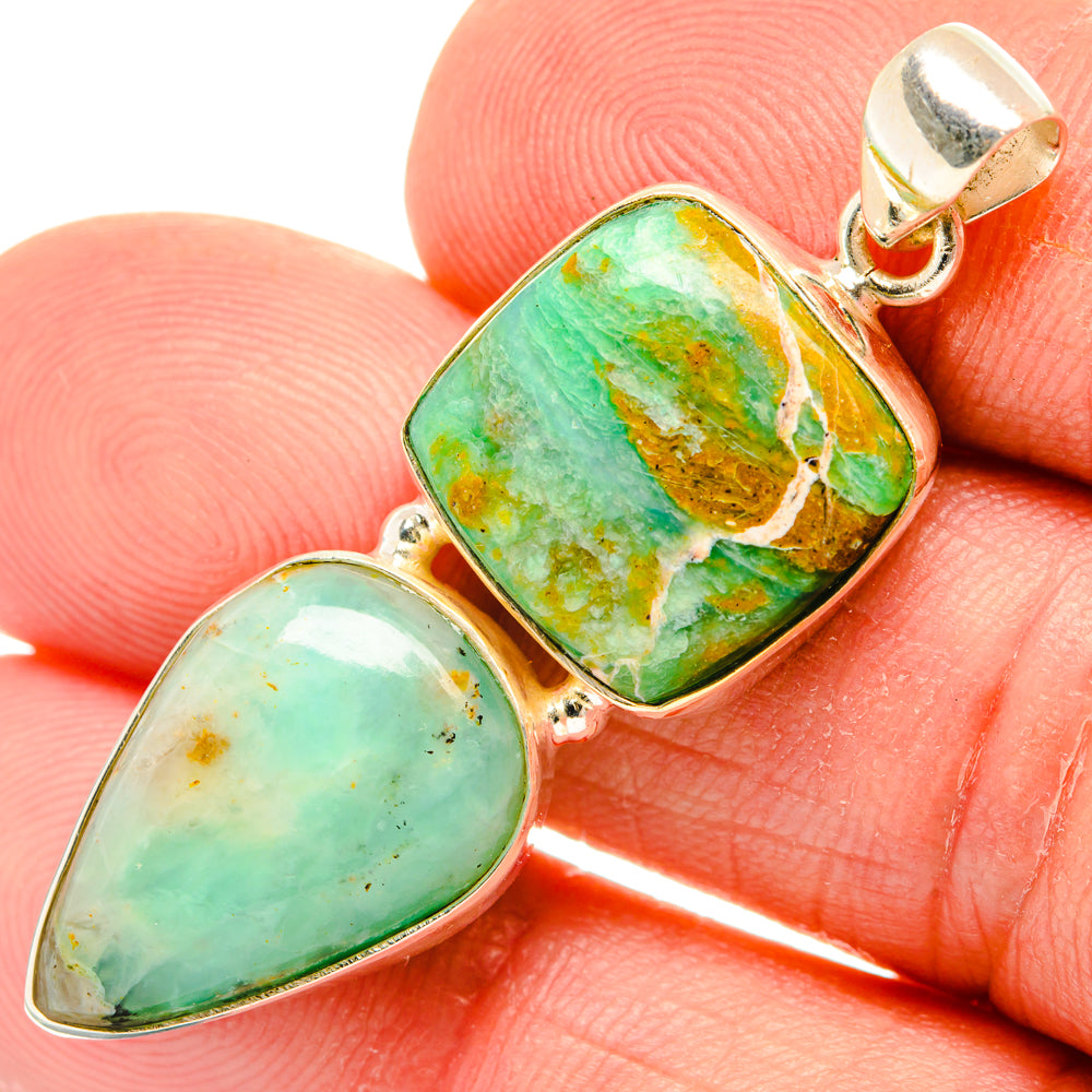 Peruvian Opal Pendants handcrafted by Anasilvercos - PD28195