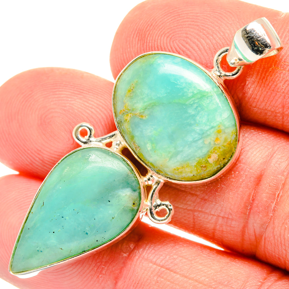 Peruvian Opal Pendants handcrafted by Anasilvercos - PD28197