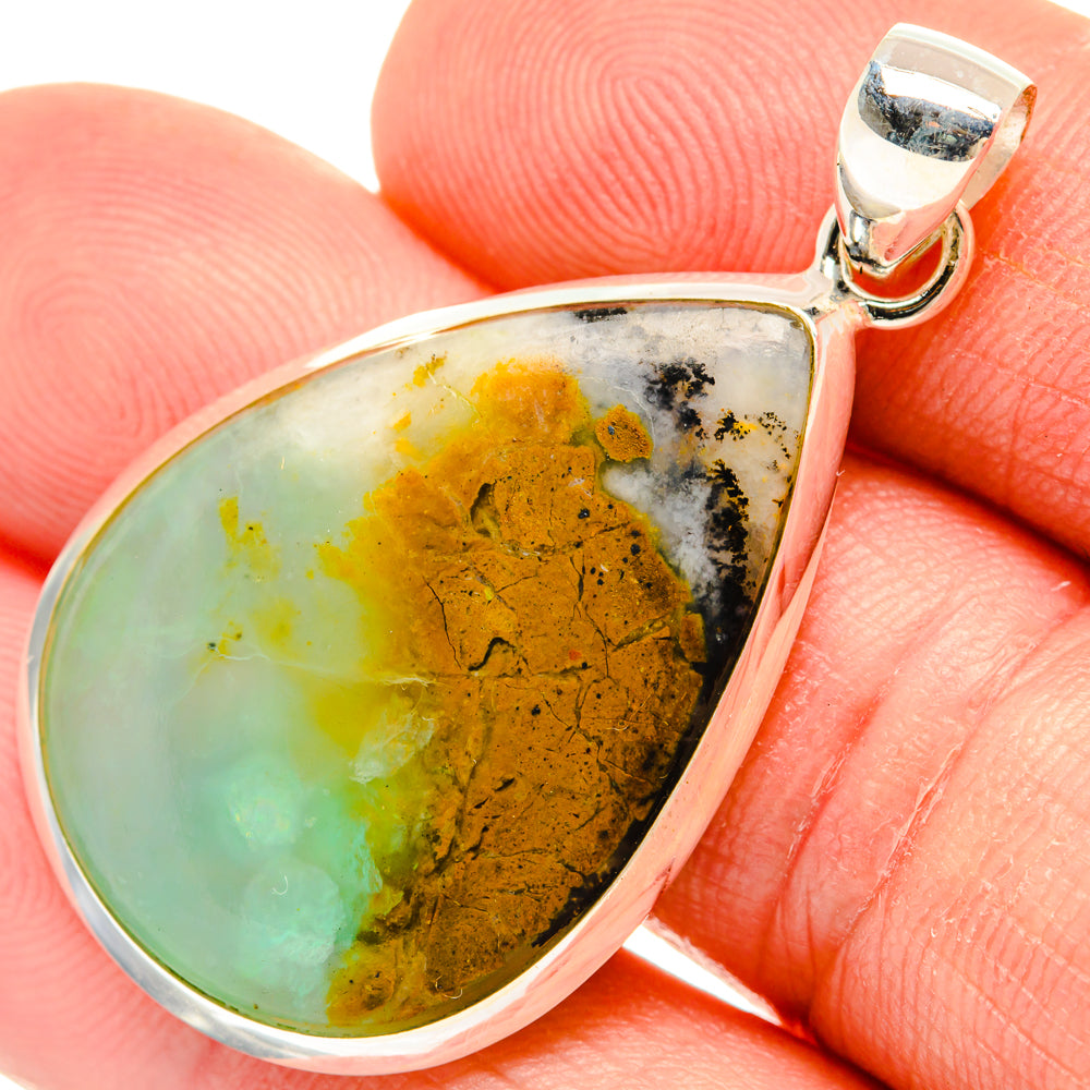 Peruvian Opal Pendants handcrafted by Anasilvercos - PD28199