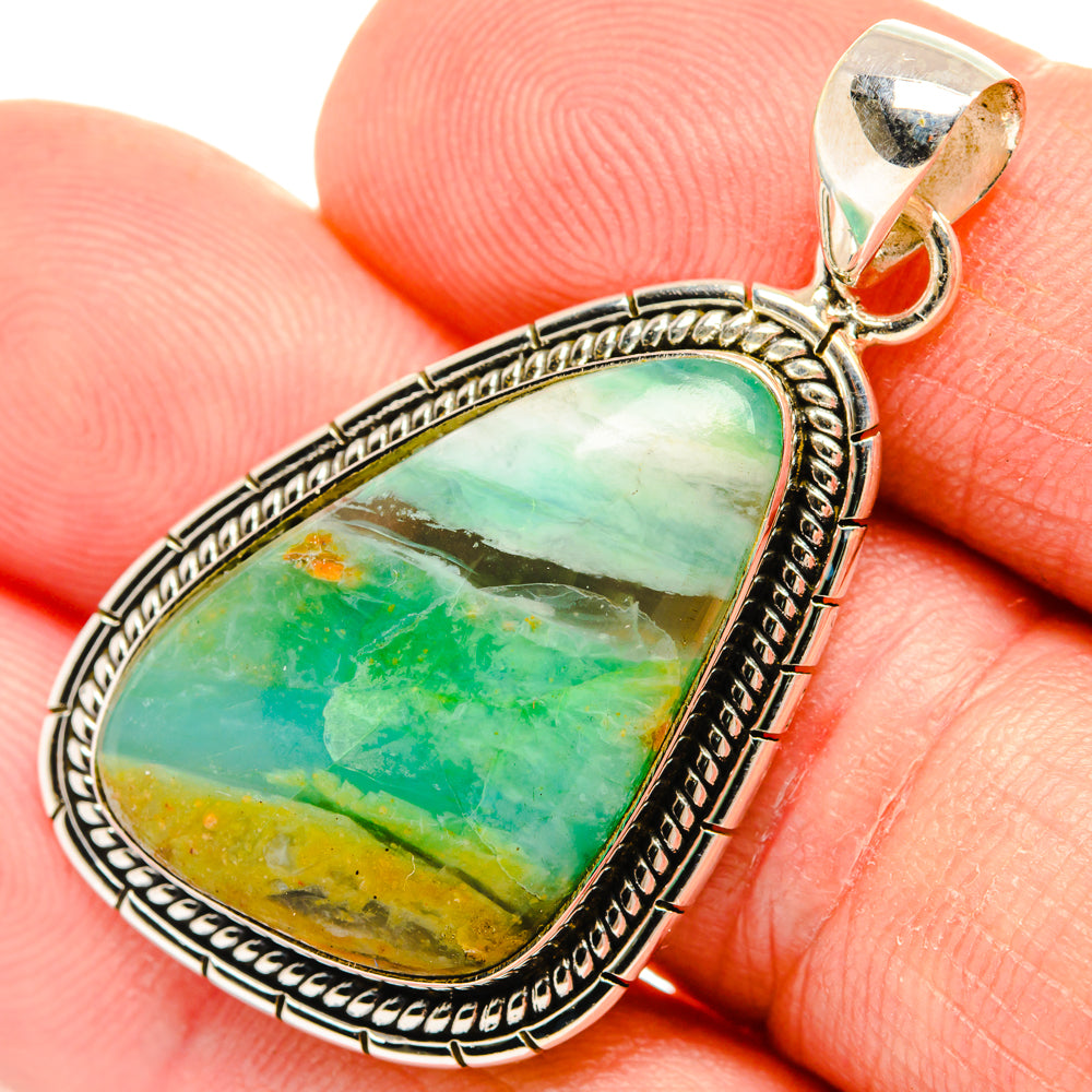 Peruvian Opal Pendants handcrafted by Anasilvercos - PD28200