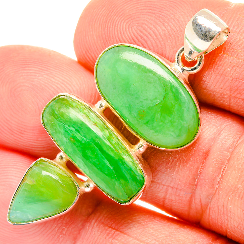 Peruvian Opal Pendants handcrafted by Anasilvercos - PD28206