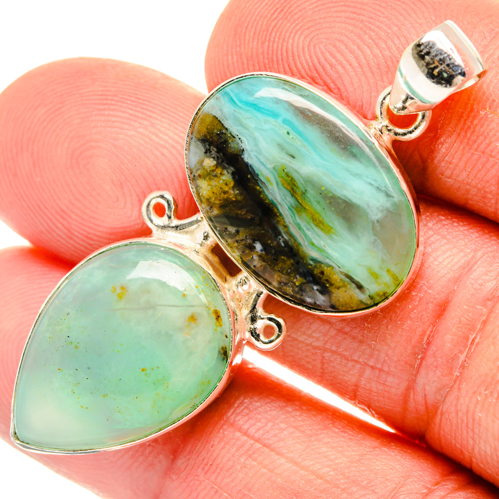 Peruvian Opal Pendants handcrafted by Anasilvercos - PD28207
