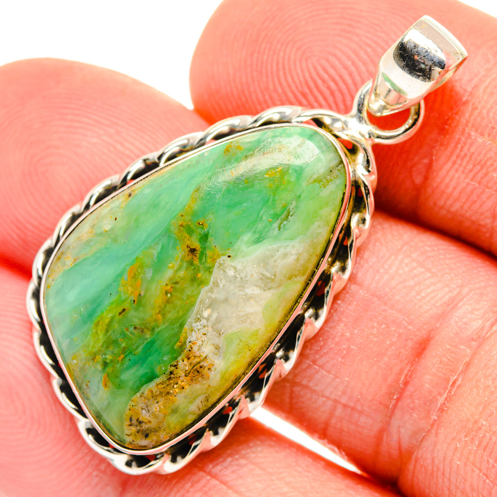 Peruvian Opal Pendants handcrafted by Anasilvercos - PD28209