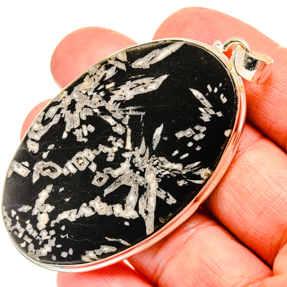Chrysanthemum Stone Pendants handcrafted by Anasilvercos - PD28213