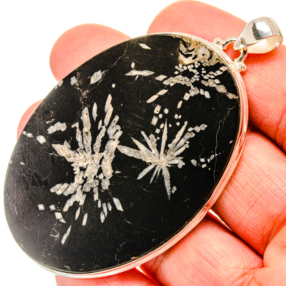 Chrysanthemum Stone Pendants handcrafted by Anasilvercos - PD28214