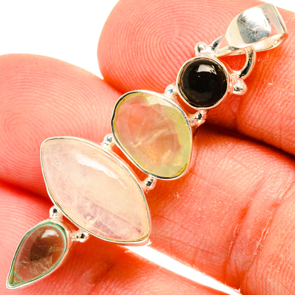 Rainbow Moonstone Pendants handcrafted by Anasilvercos - PD28229