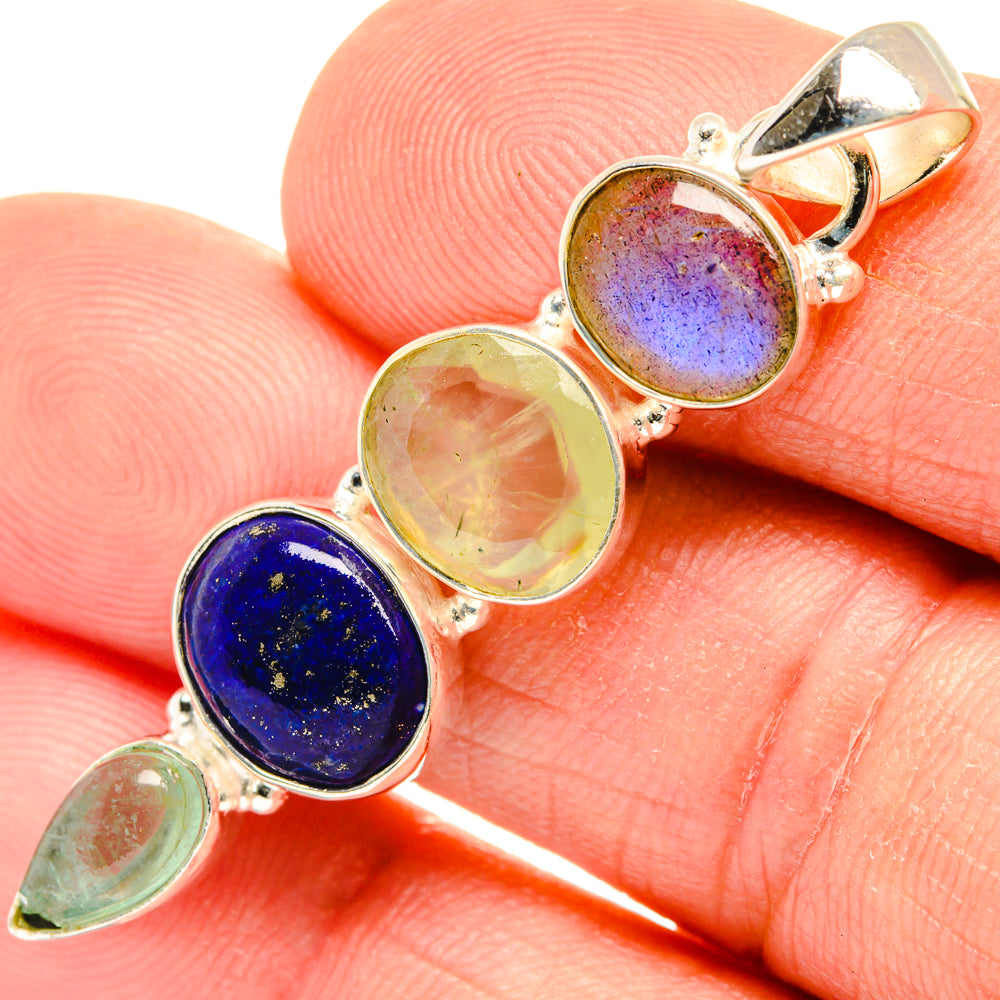 Lapis Lazuli Pendants handcrafted by Anasilvercos - PD28233