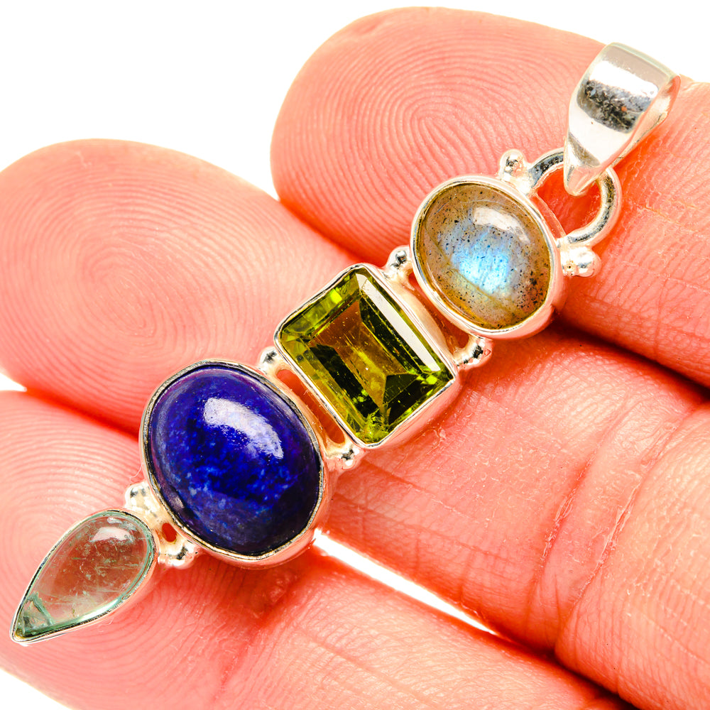 Lapis Lazuli Pendants handcrafted by Anasilvercos - PD28250