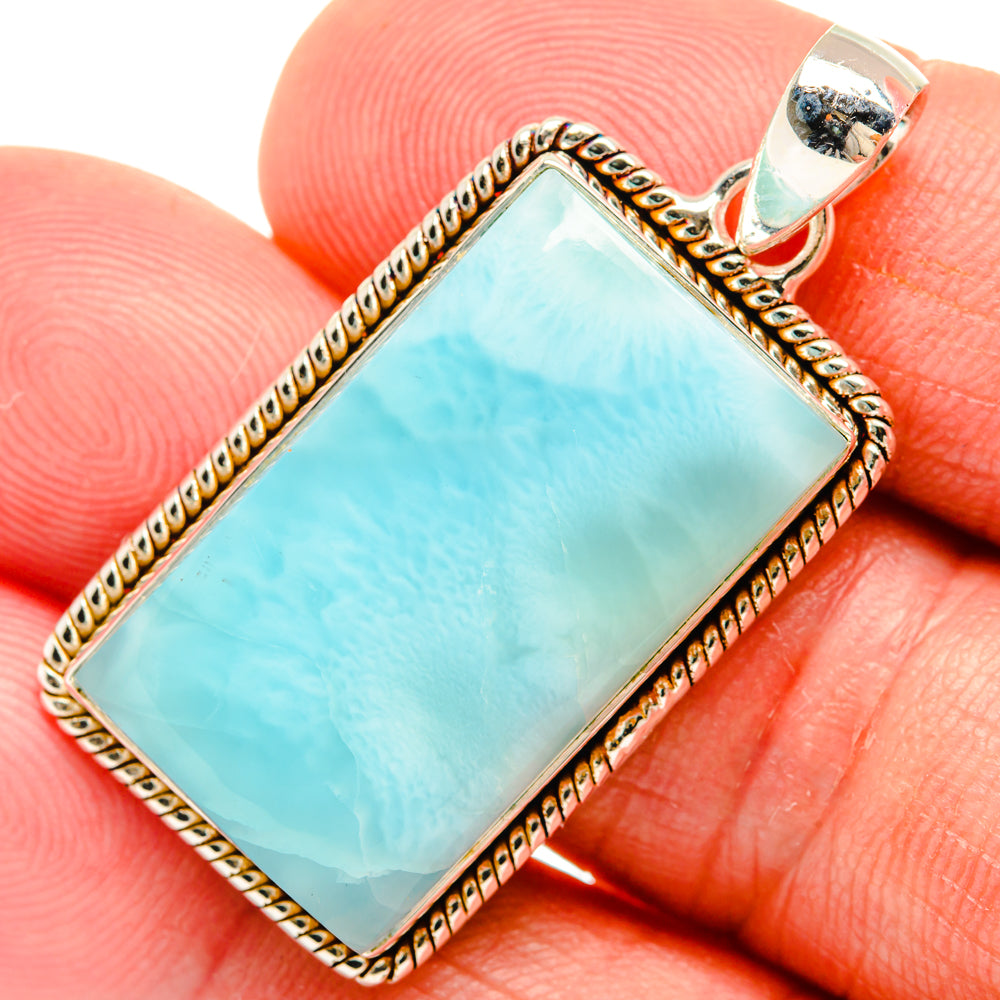 Larimar Pendants handcrafted by Anasilvercos - PD28277