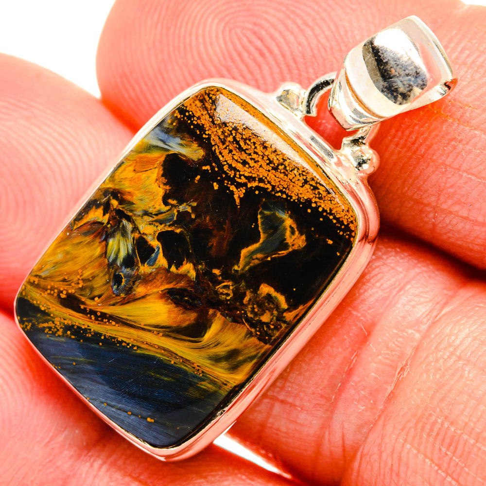 Golden Pietersite Pendants handcrafted by Anasilvercos - PD28285