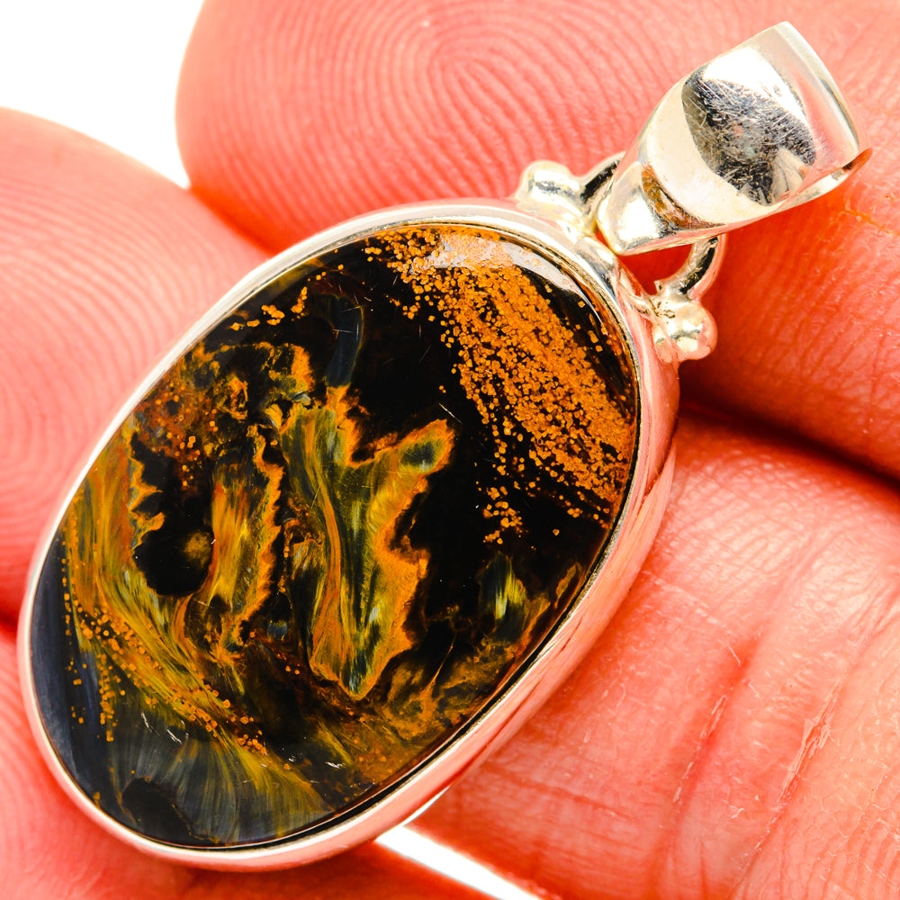 Golden Pietersite Pendants handcrafted by Anasilvercos - PD28291