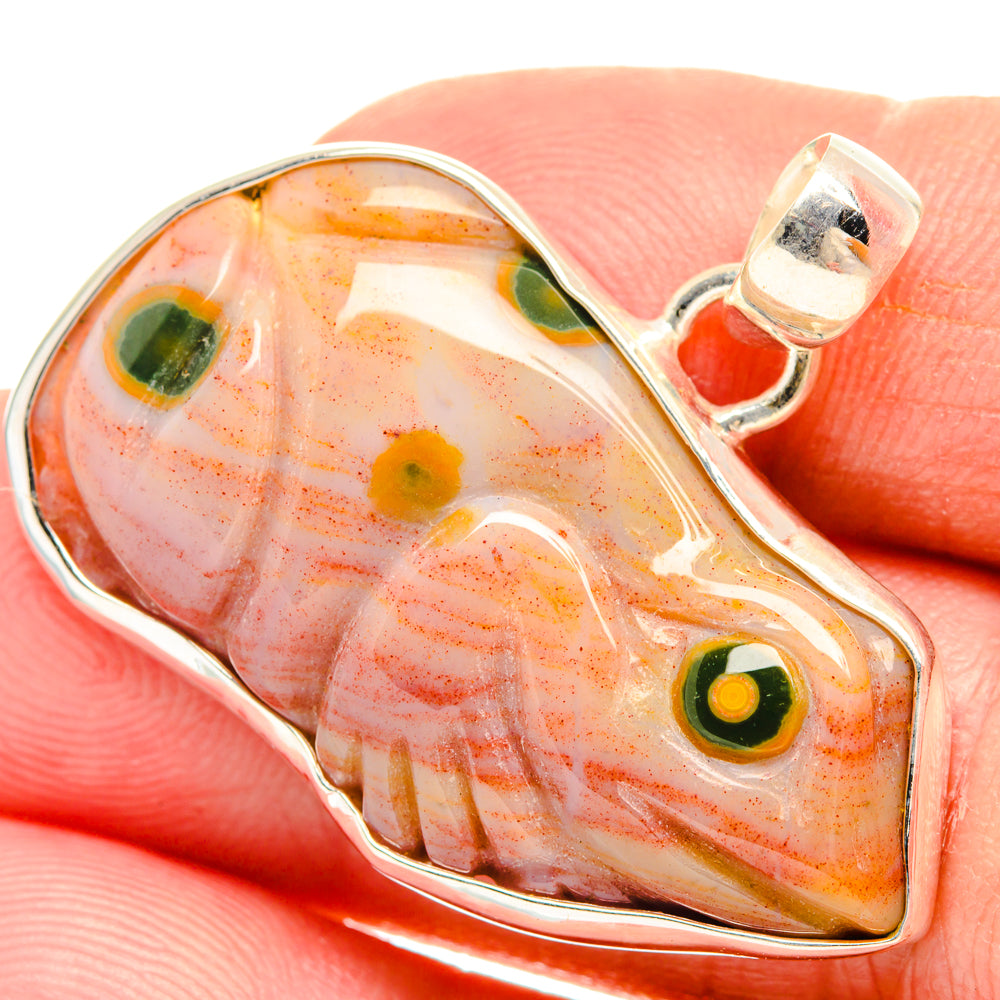 Ocean Jasper Pendants handcrafted by Anasilvercos - PD28295