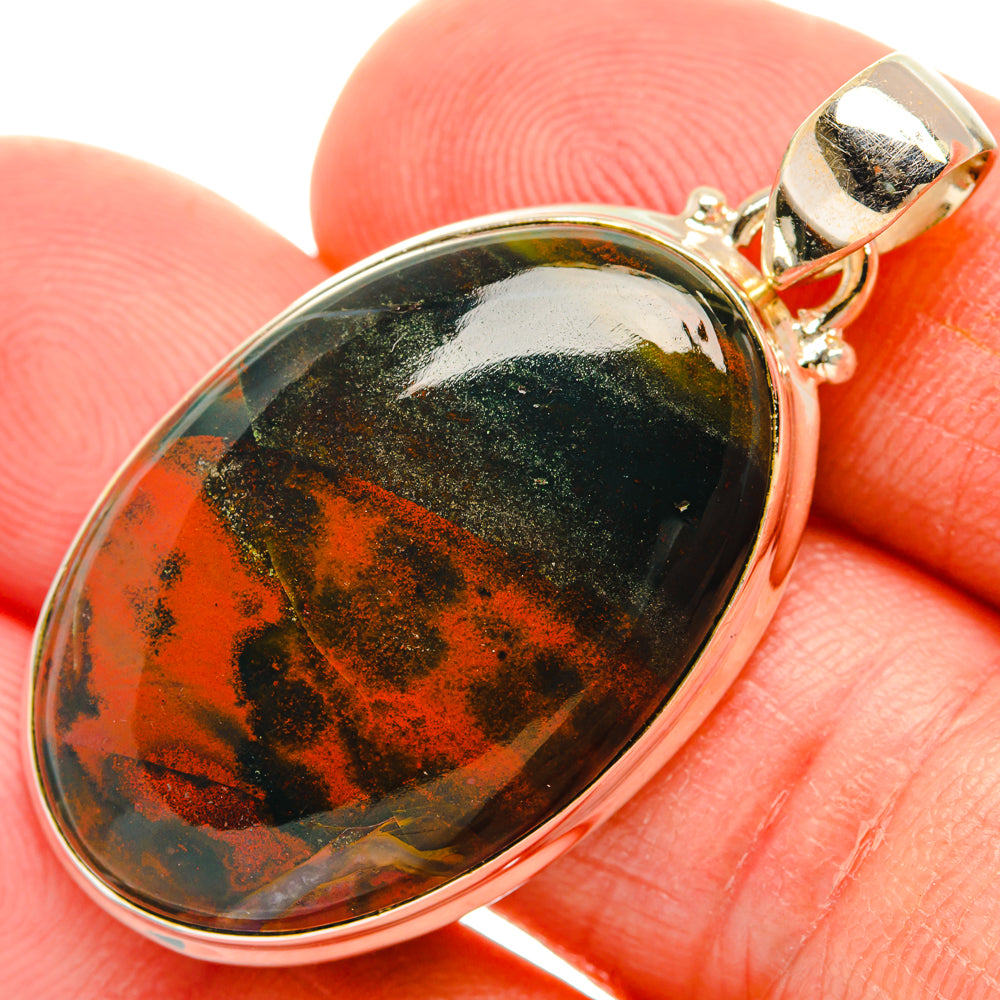 Bloodstone Pendants handcrafted by Anasilvercos - PD28299