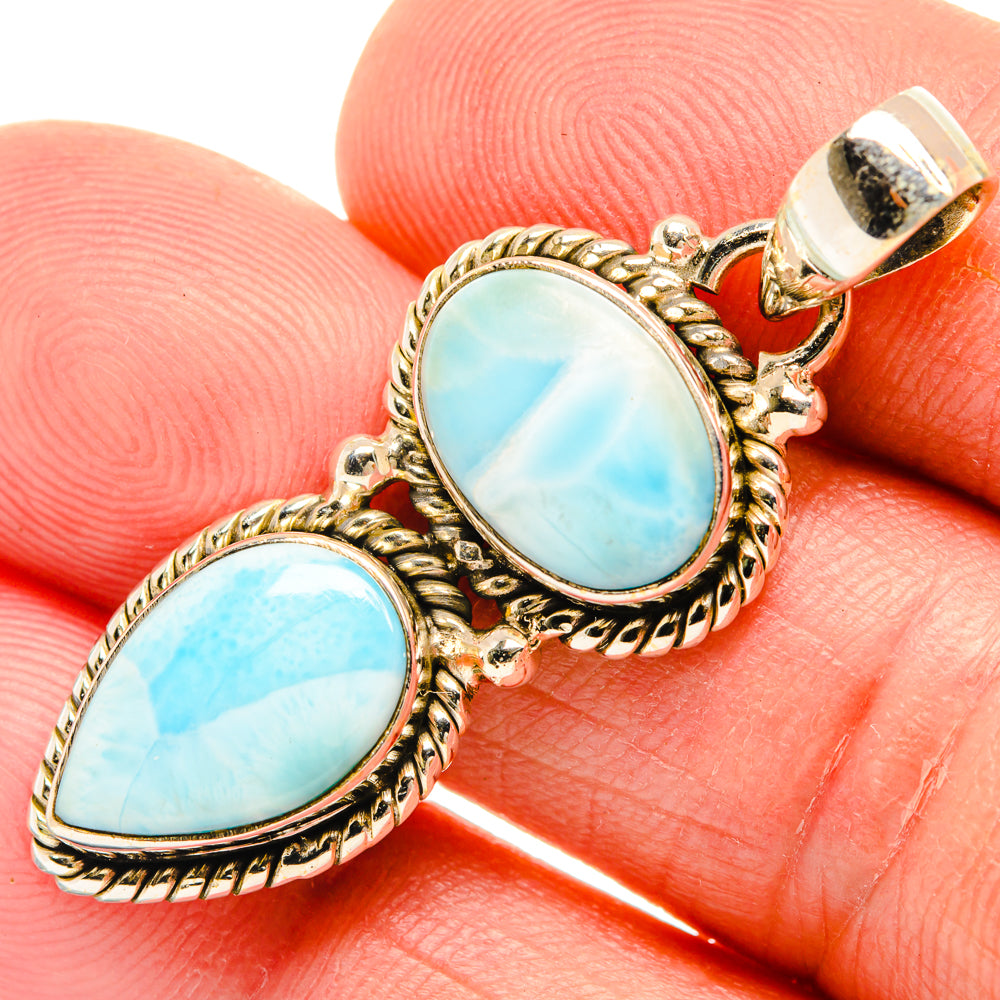 Larimar Pendants handcrafted by Anasilvercos - PD28302