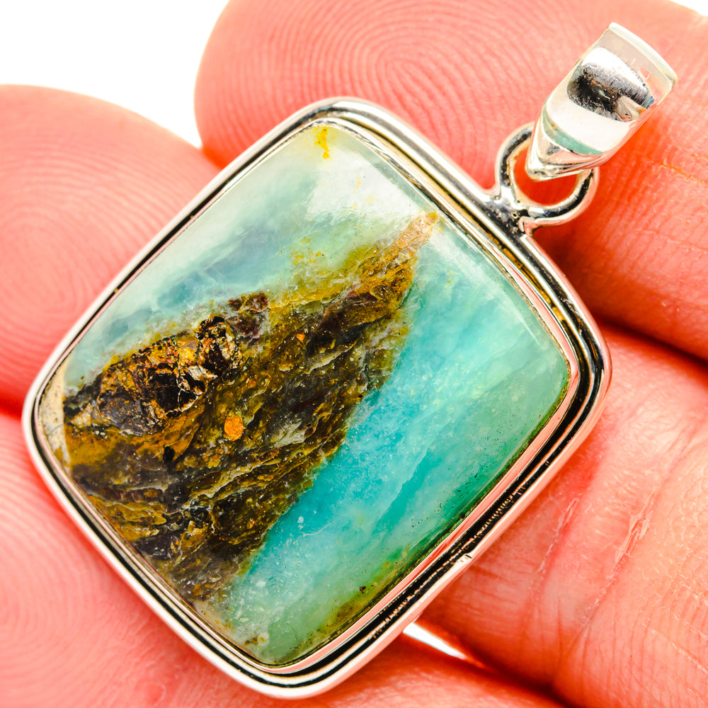 Peruvian Opal Pendants handcrafted by Anasilvercos - PD28316