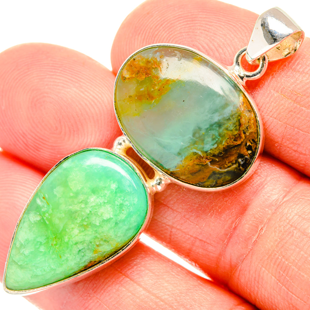 Peruvian Opal Pendants handcrafted by Anasilvercos - PD28317