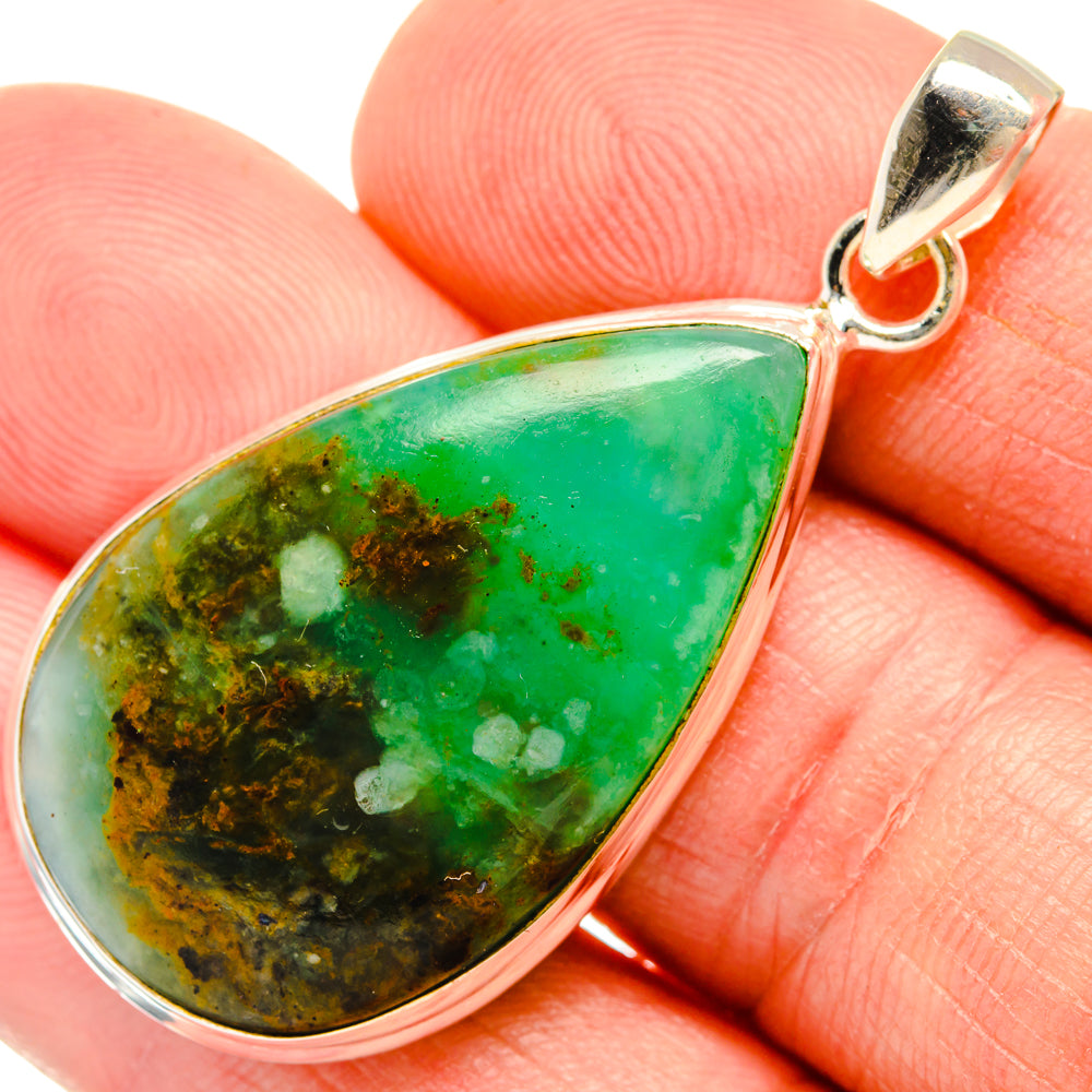 Peruvian Opal Pendants handcrafted by Anasilvercos - PD28318