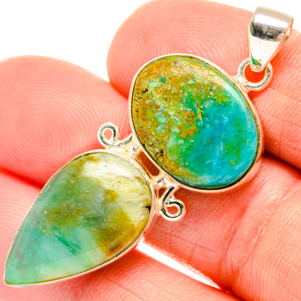 Peruvian Opal Pendants handcrafted by Anasilvercos - PD28320
