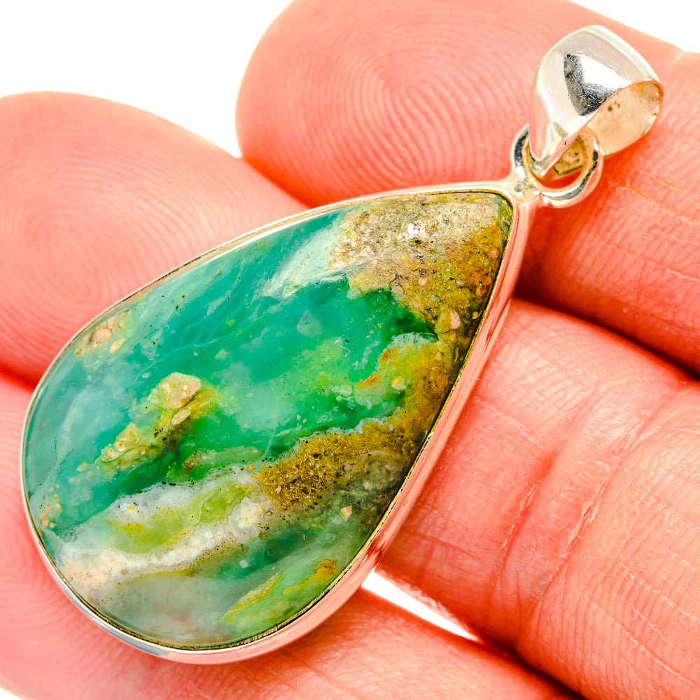 Peruvian Opal Pendants handcrafted by Anasilvercos - PD28321