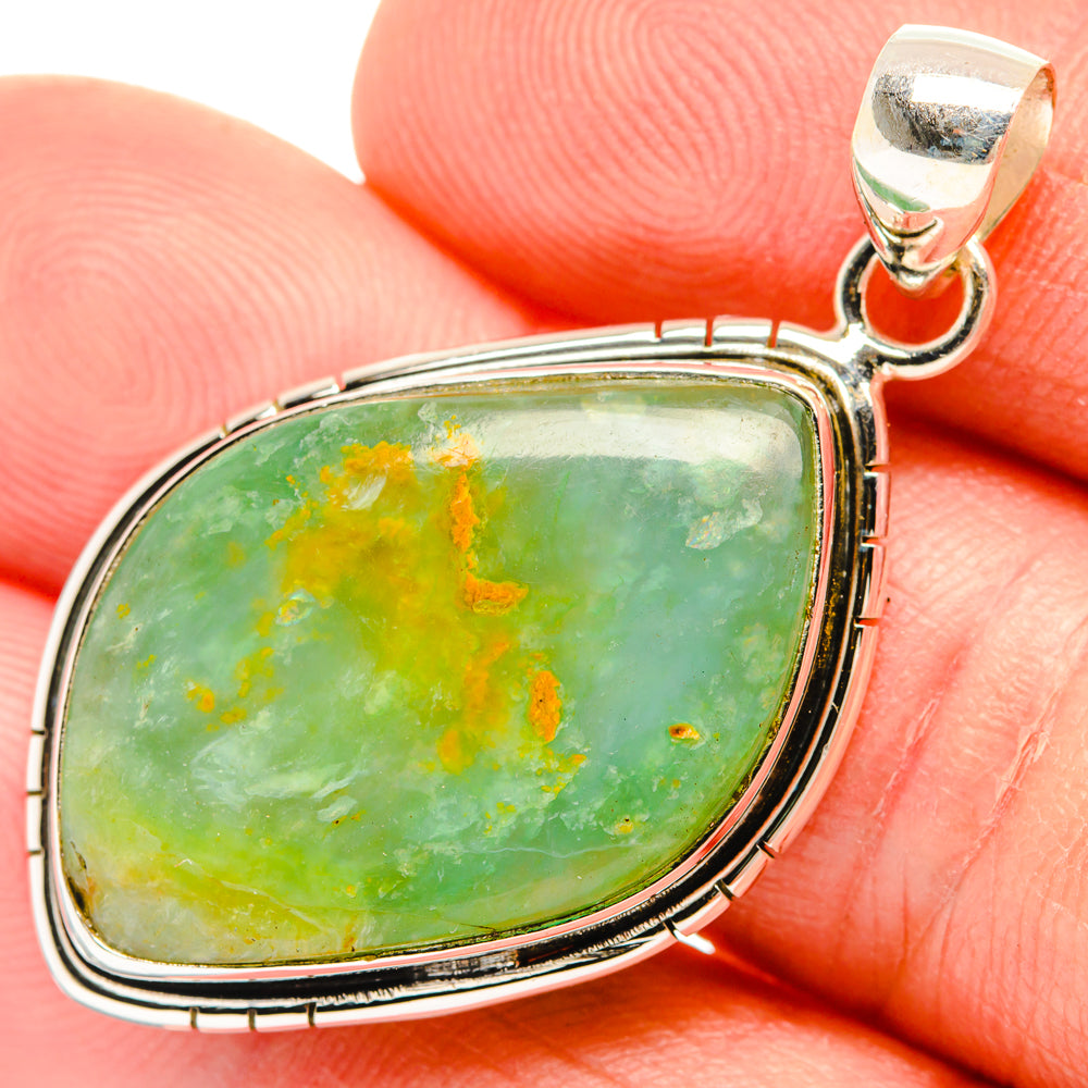 Peruvian Opal Pendants handcrafted by Anasilvercos - PD28325