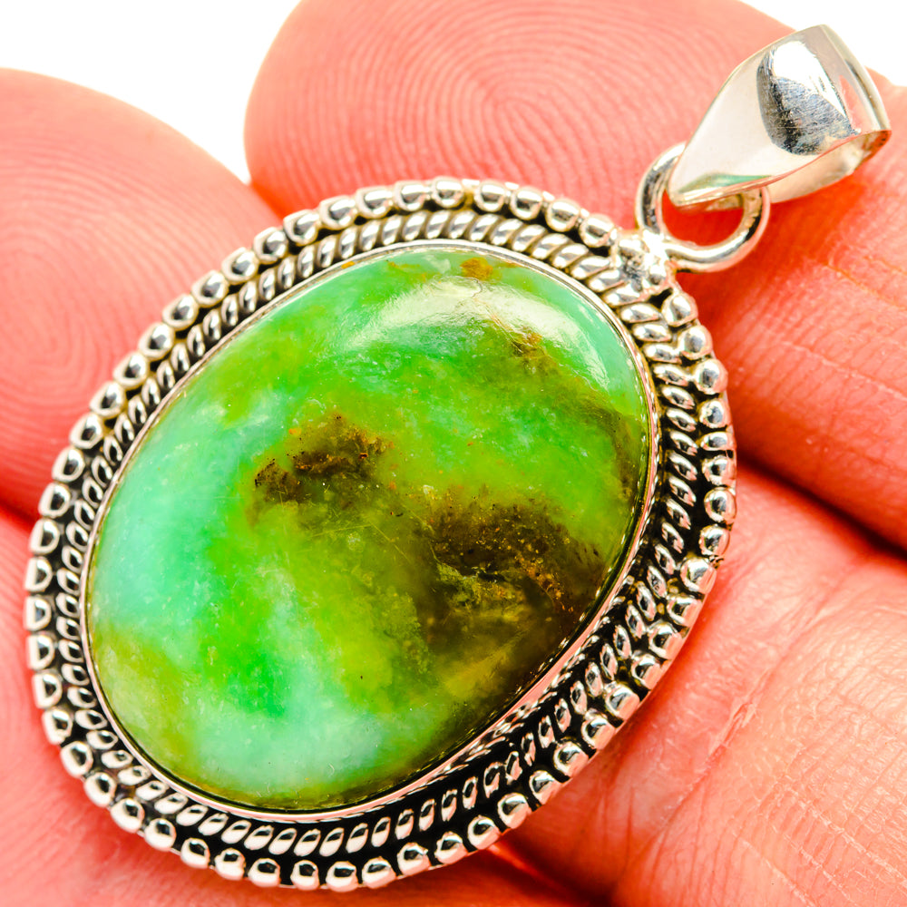 Peruvian Opal Pendants handcrafted by Anasilvercos - PD28326