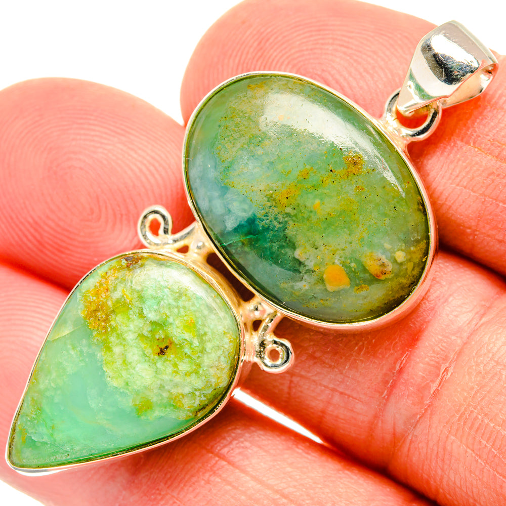 Peruvian Opal Pendants handcrafted by Anasilvercos - PD28330