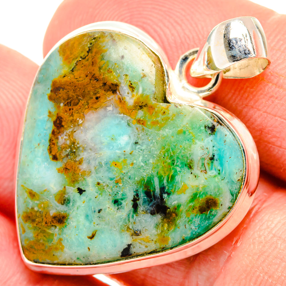 Peruvian Opal Pendants handcrafted by Anasilvercos - PD28333