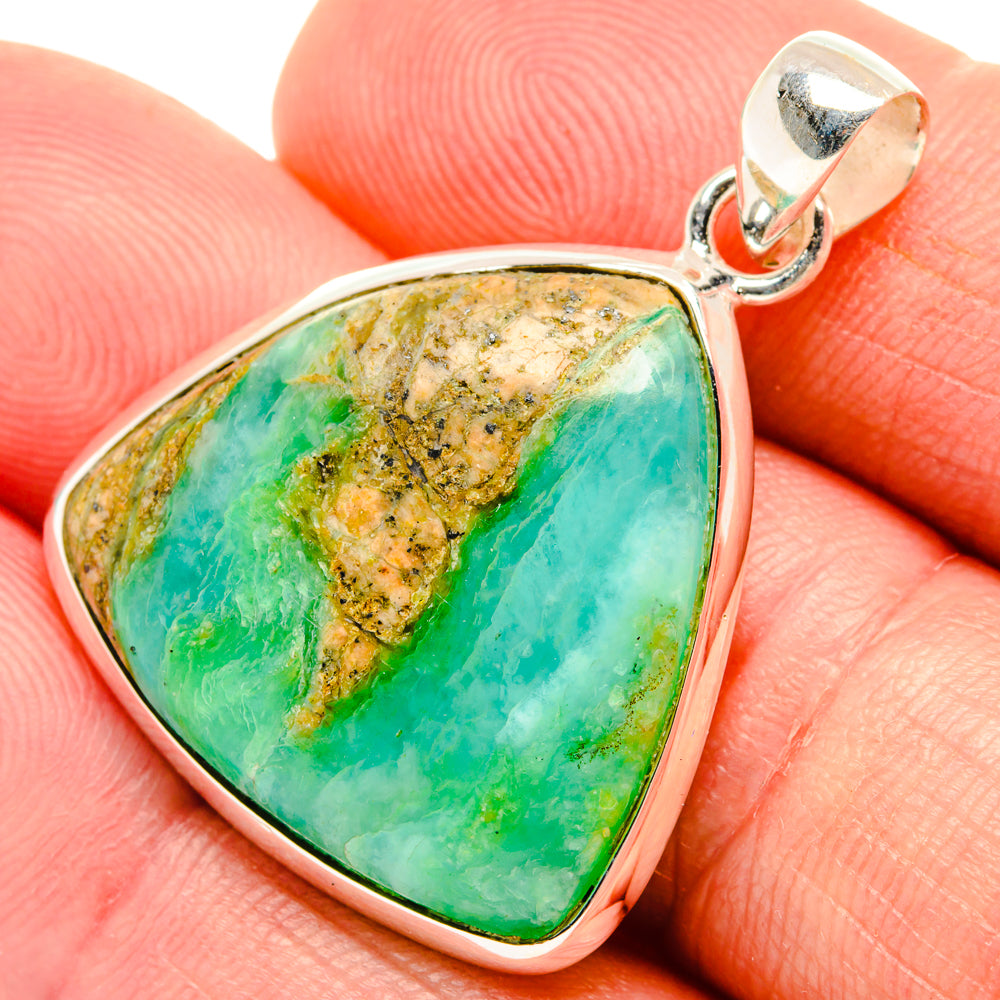 Peruvian Opal Pendants handcrafted by Anasilvercos - PD28334