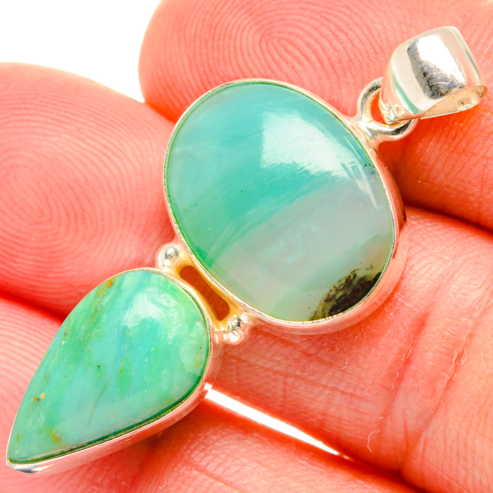 Peruvian Opal Pendants handcrafted by Anasilvercos - PD28335