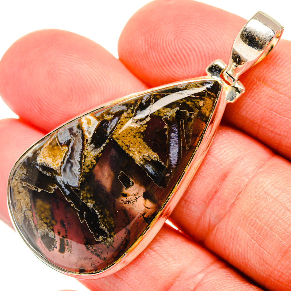 Turkish Tube Agate Pendants handcrafted by Anasilvercos - PD28338