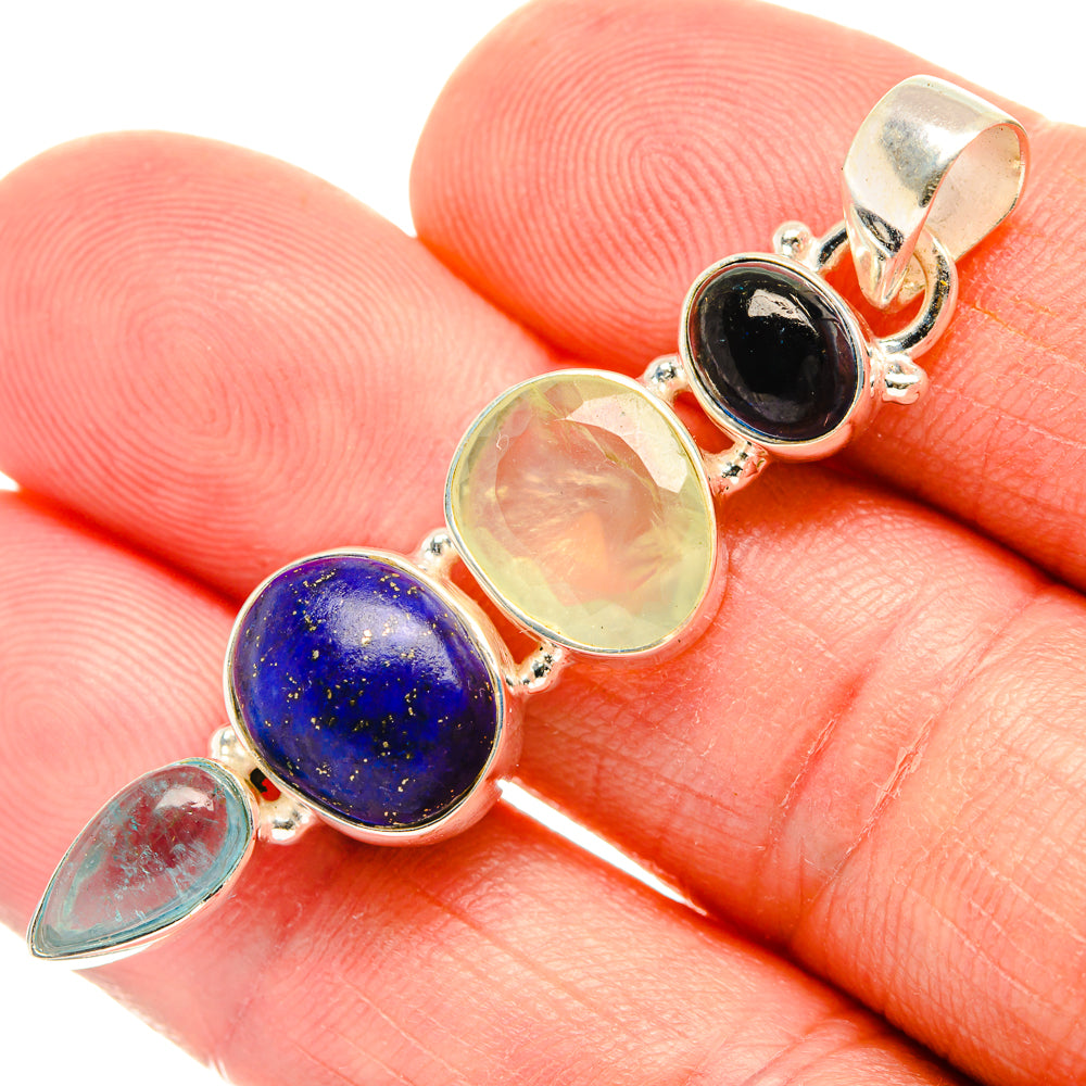 Lapis Lazuli Pendants handcrafted by Anasilvercos - PD28355