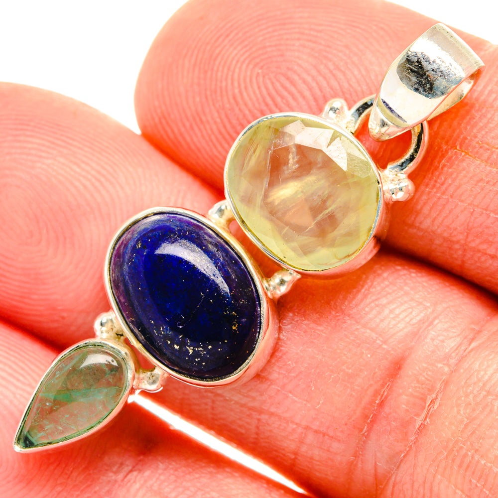 Lapis Lazuli Pendants handcrafted by Anasilvercos - PD28367