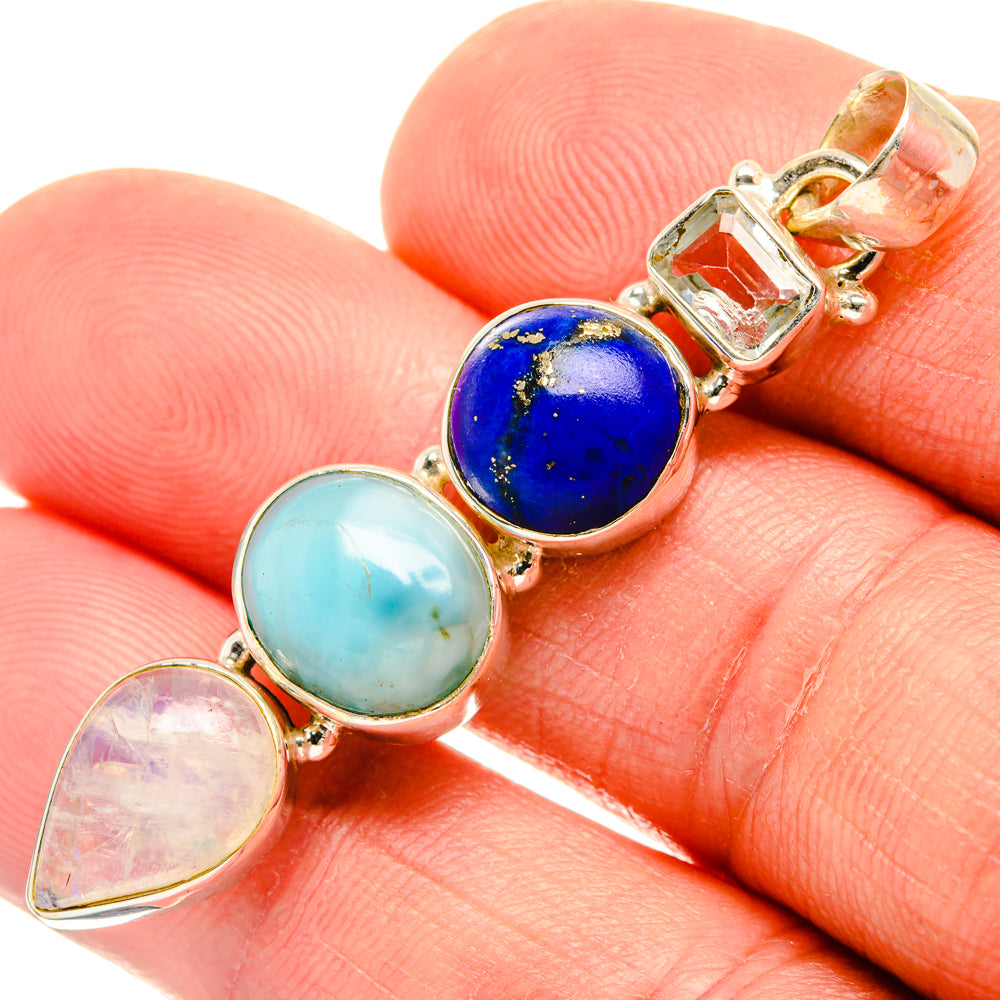 Larimar Pendants handcrafted by Anasilvercos - PD28370